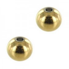 Stainless steel Bead 3mm Gold